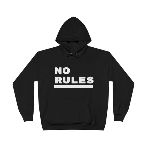 "No Rules" Hoodie-White, Black, Blue, Red, Navy